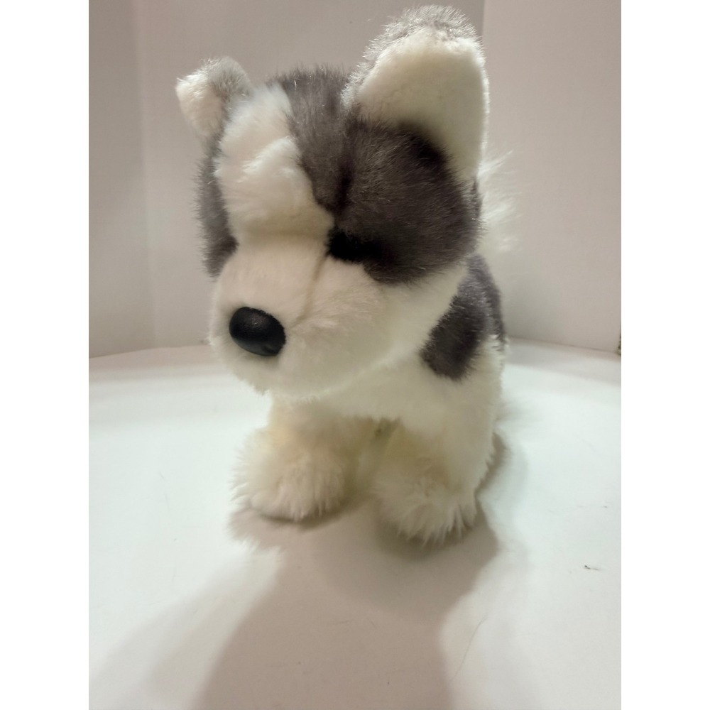 Douglas The Cuddle Toy Husky Puppy Plush Stuffed Animal Grey White 1736